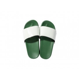 Sublimation BlanksAdult Slippers w/ Sublimation PU Leather ( Green Sole)(10/pack)